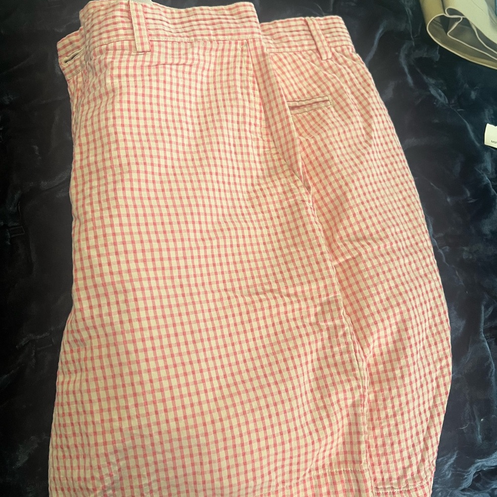 Vineyard Vines Pink Checkered Flat Front Men Shorts